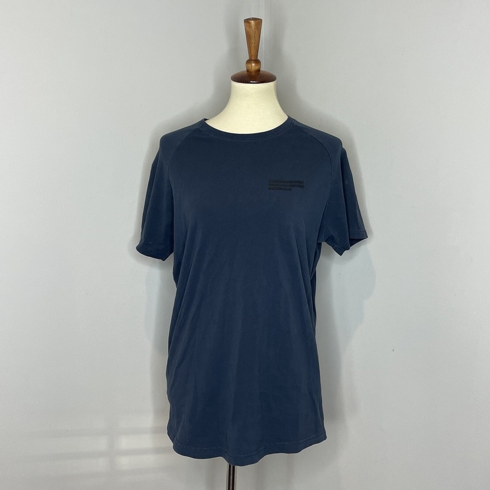 Alphalete Performance Fit Blue Short Sleeve Crew Neck T Shirt Men's Size Small S